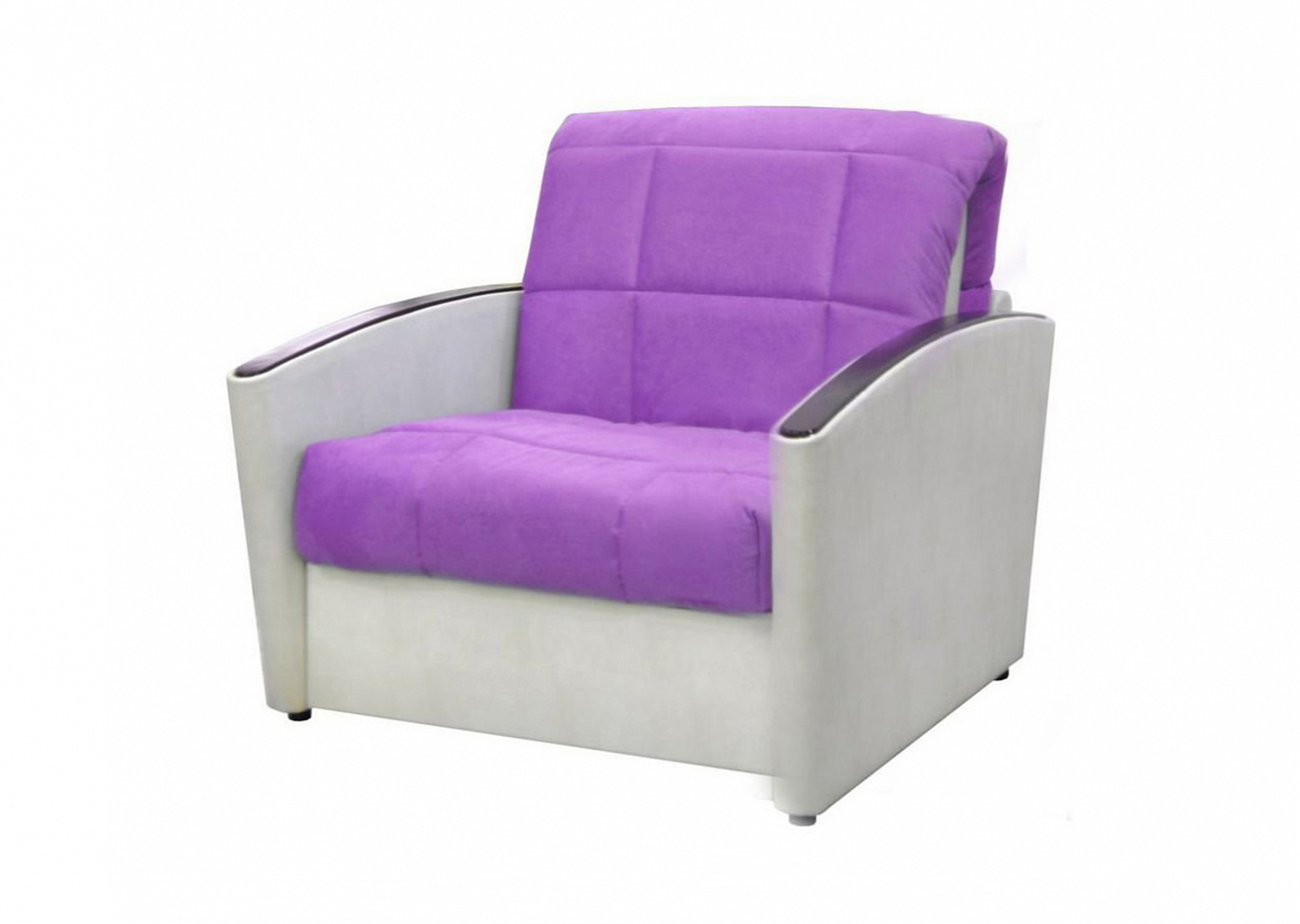 кресло кровать фиолетового цвета